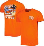 IMAGE ONE Men's Orange Pepperdine Waves Hyperlocal Beach Premium T-Shirt