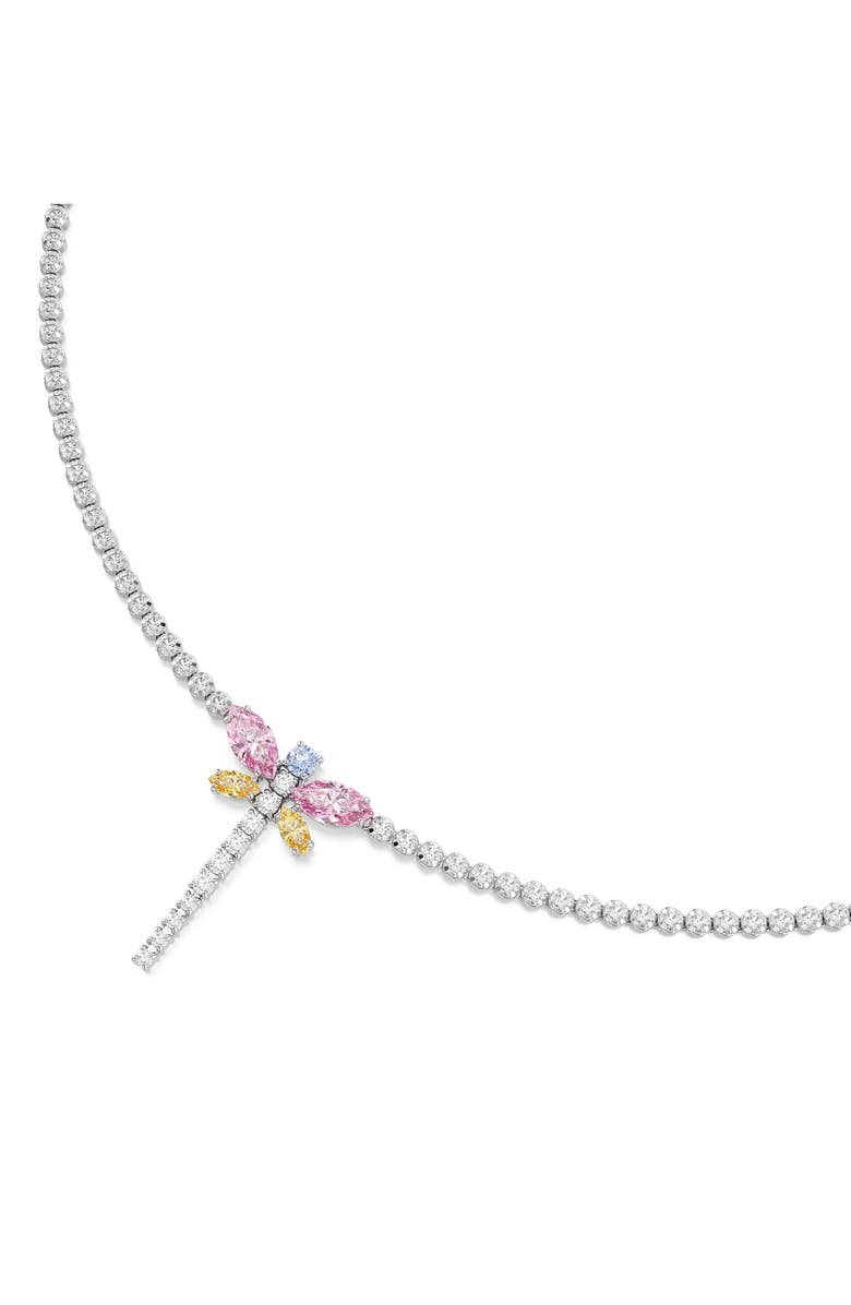 Swarovski Multicolor Crystal Pendant Necklace, Alternate, color, Silver/ Multi