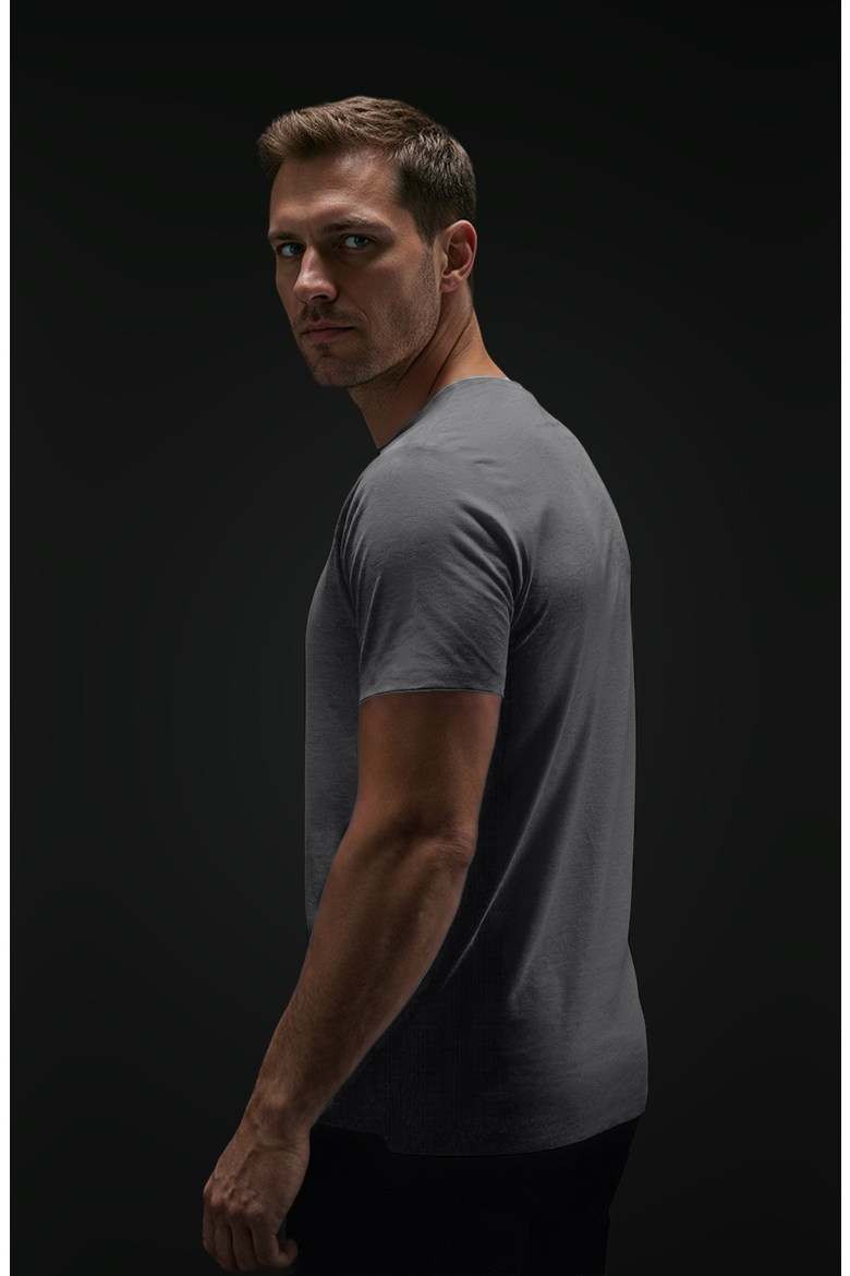 Titan T Shirt - Crew Neck, Alternate, color, Pavement (Dark Gray)