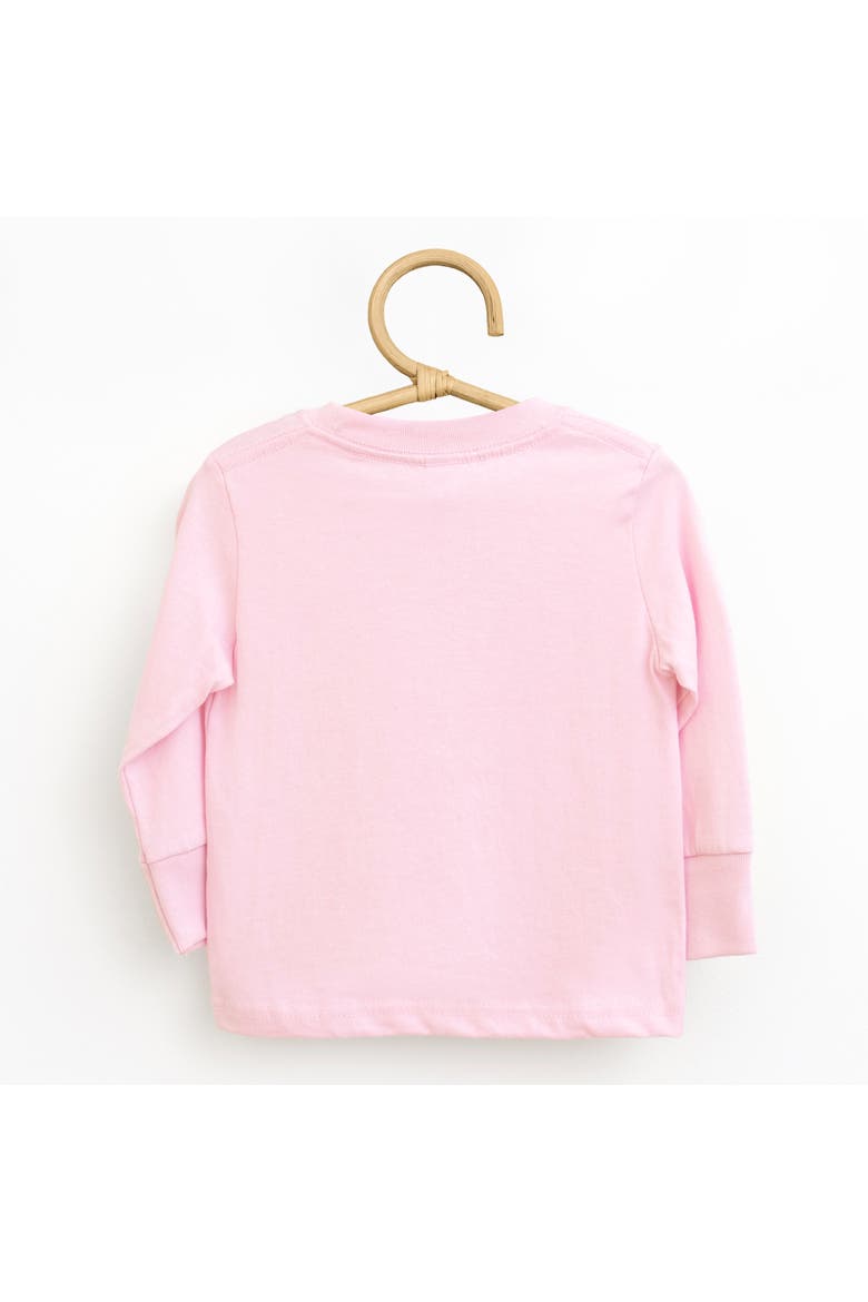 Here For The Treats Toddler Long Sleeve Graphic Tee, Alternate, color, Pink