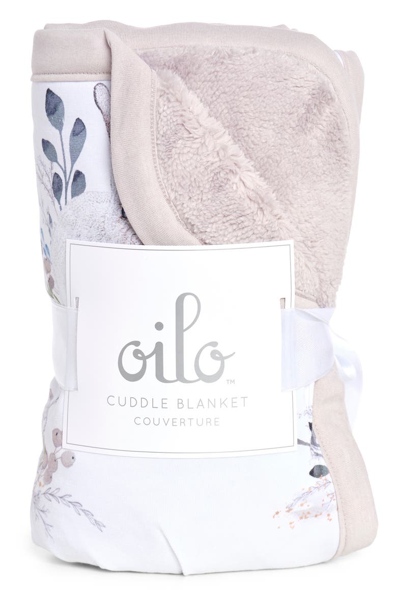 Oilo Cottontail Jersey Cuddle Blanket, Alternate, color, Stone