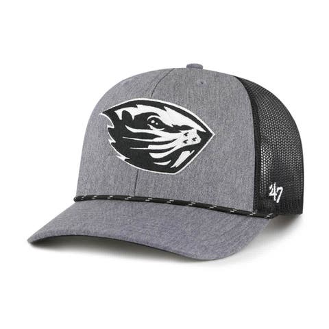 Men's '47  Gray Oregon State Beavers Carbon Rope Adjustable Hat