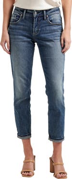 Silver Jeans Co. Curvy Slim Fit Boyfriend Jeans