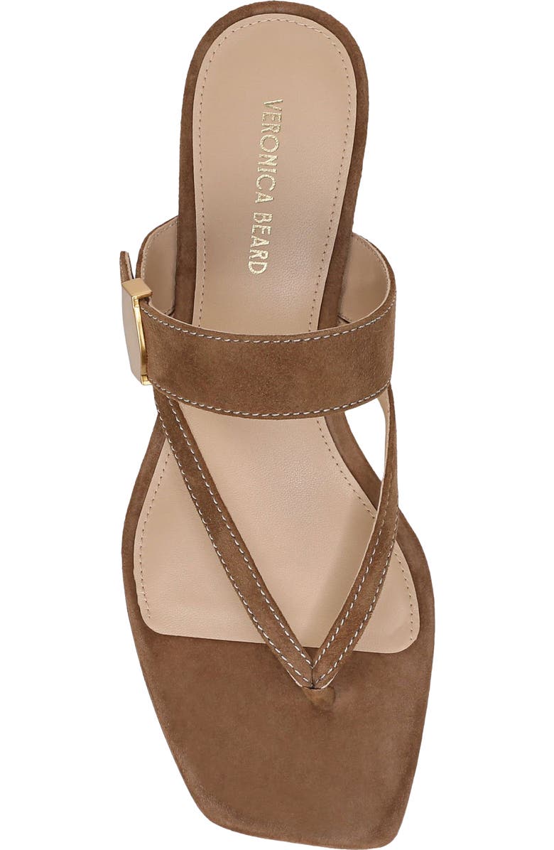 Veronica Beard Salva Kitten Heel Sandal, Alternate, color, Chestnut