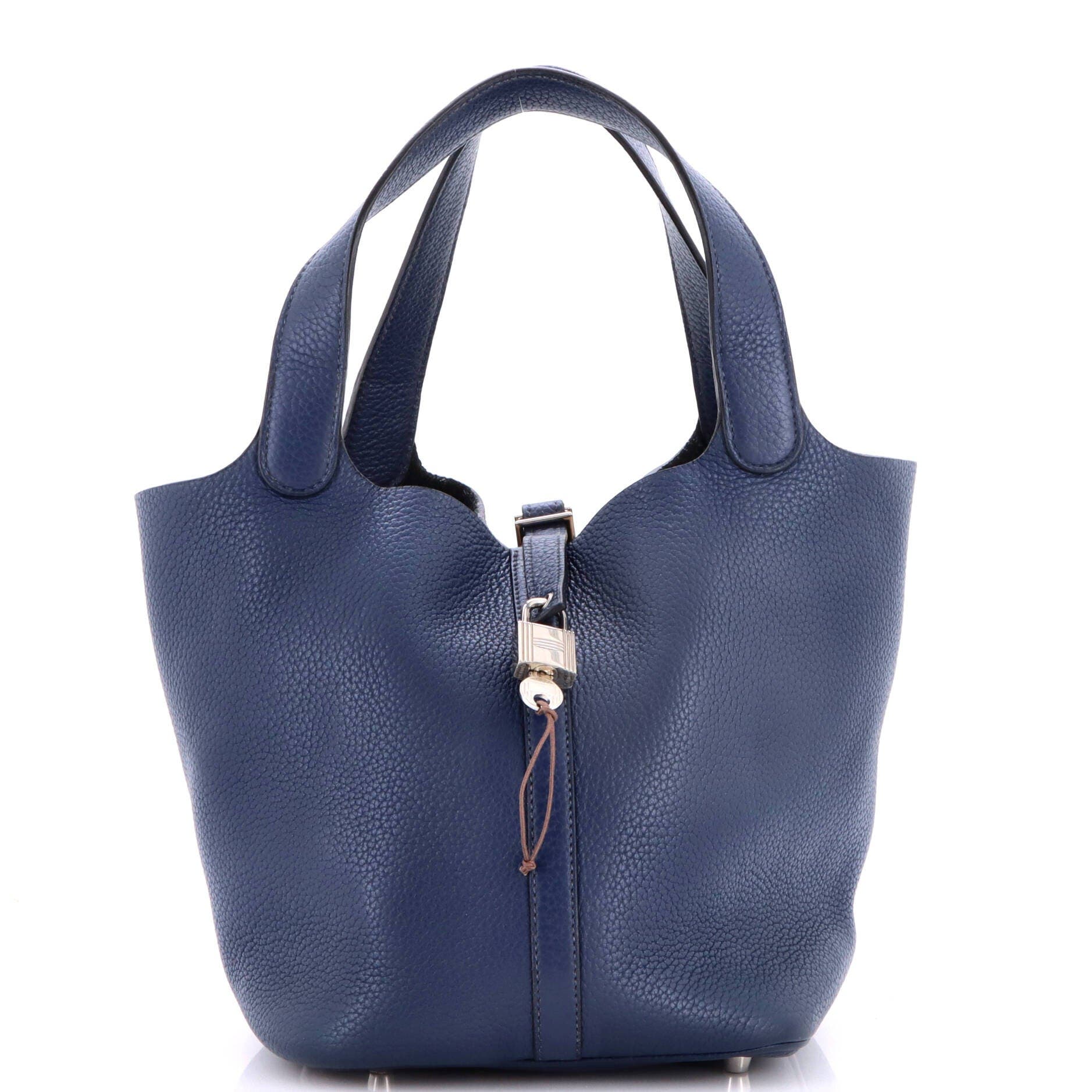 Picotin Lock Bag Clemence MM, Main, color, Blue