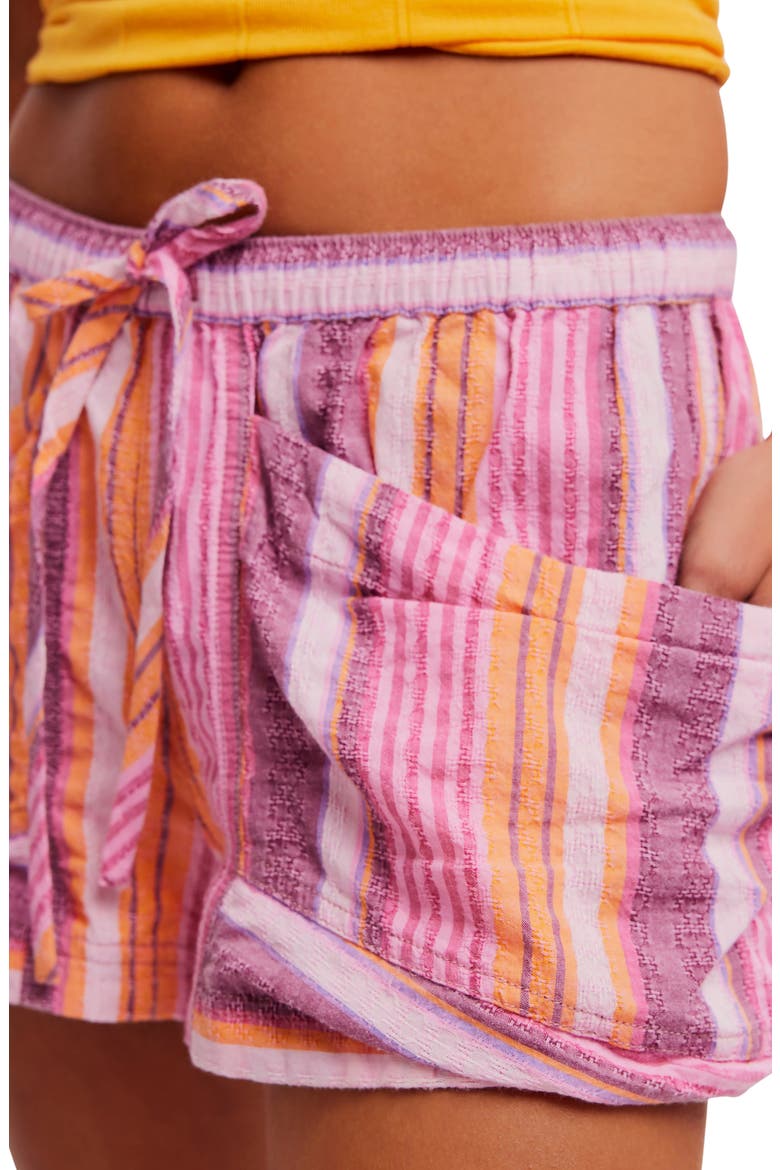 Good Fortune Cotton Shorts, Alternate, color, BERRY COMBO