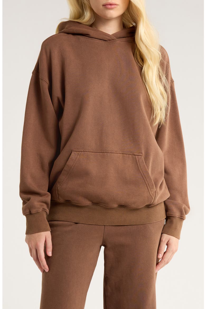 La Puff Hoodie, Main, color, BROWN