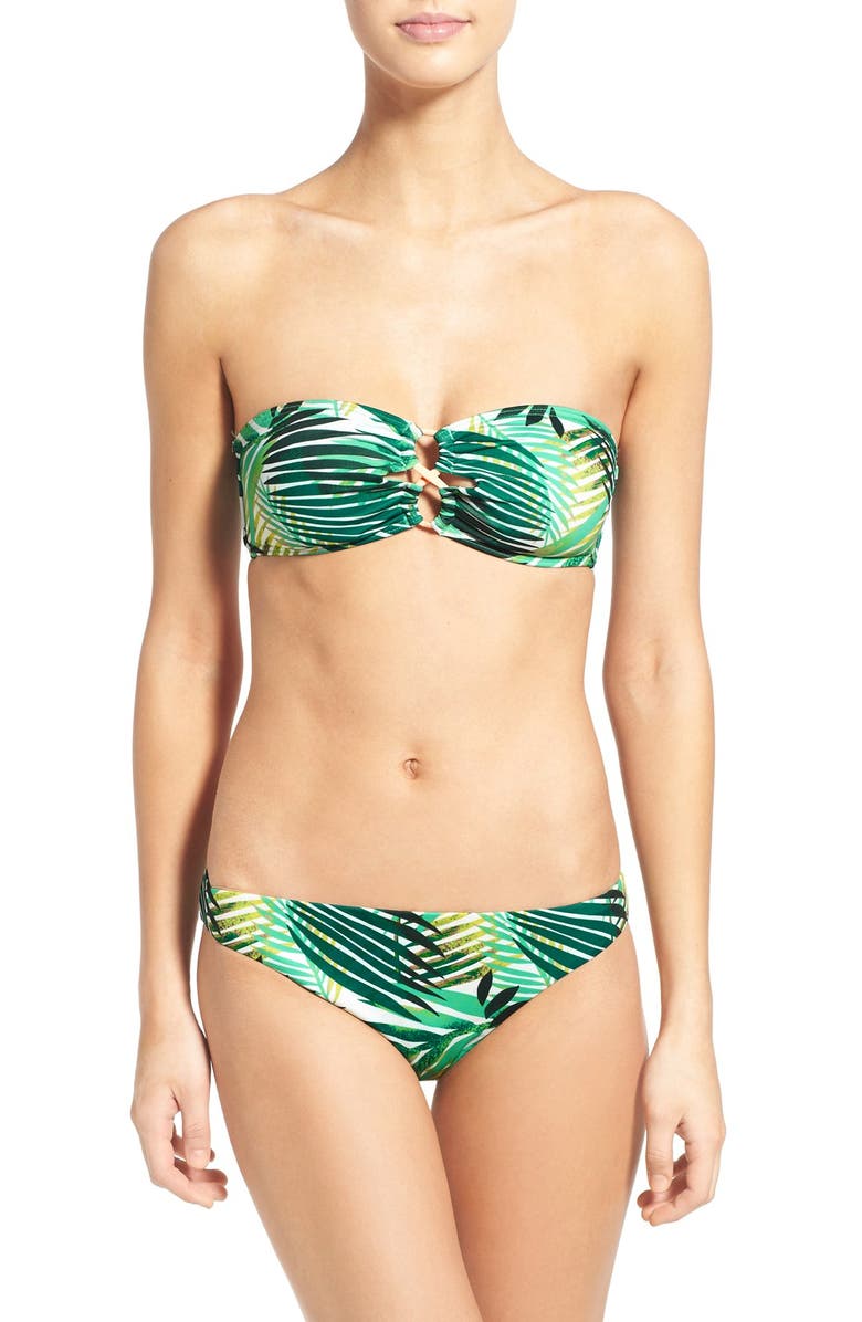 Roxy 'Jungle' Bandeau Bikini Top, Alternate, color, 