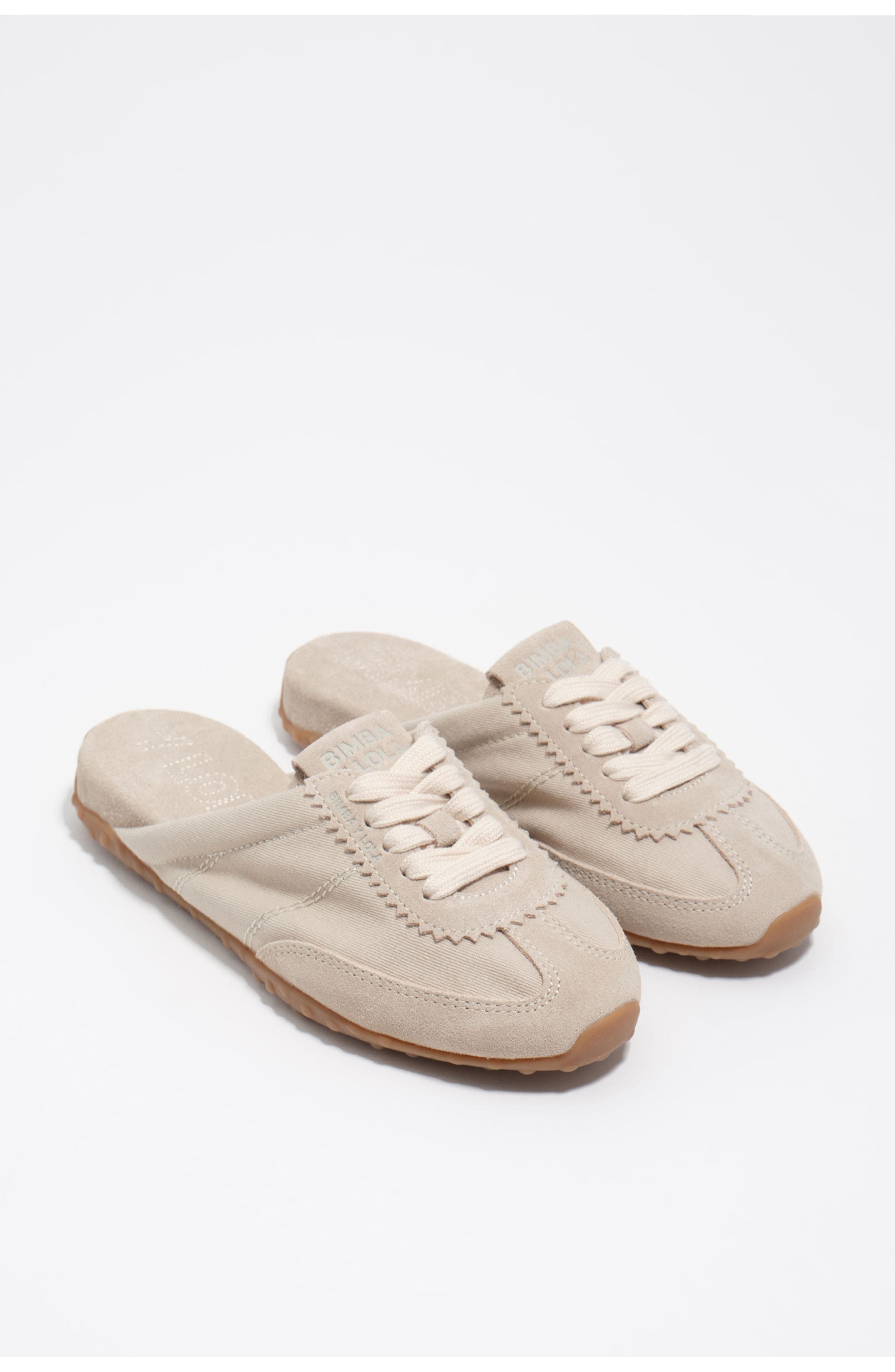 Suede And Fabric 13 31 Mule Sneaker, Alternate, color, BEIGE