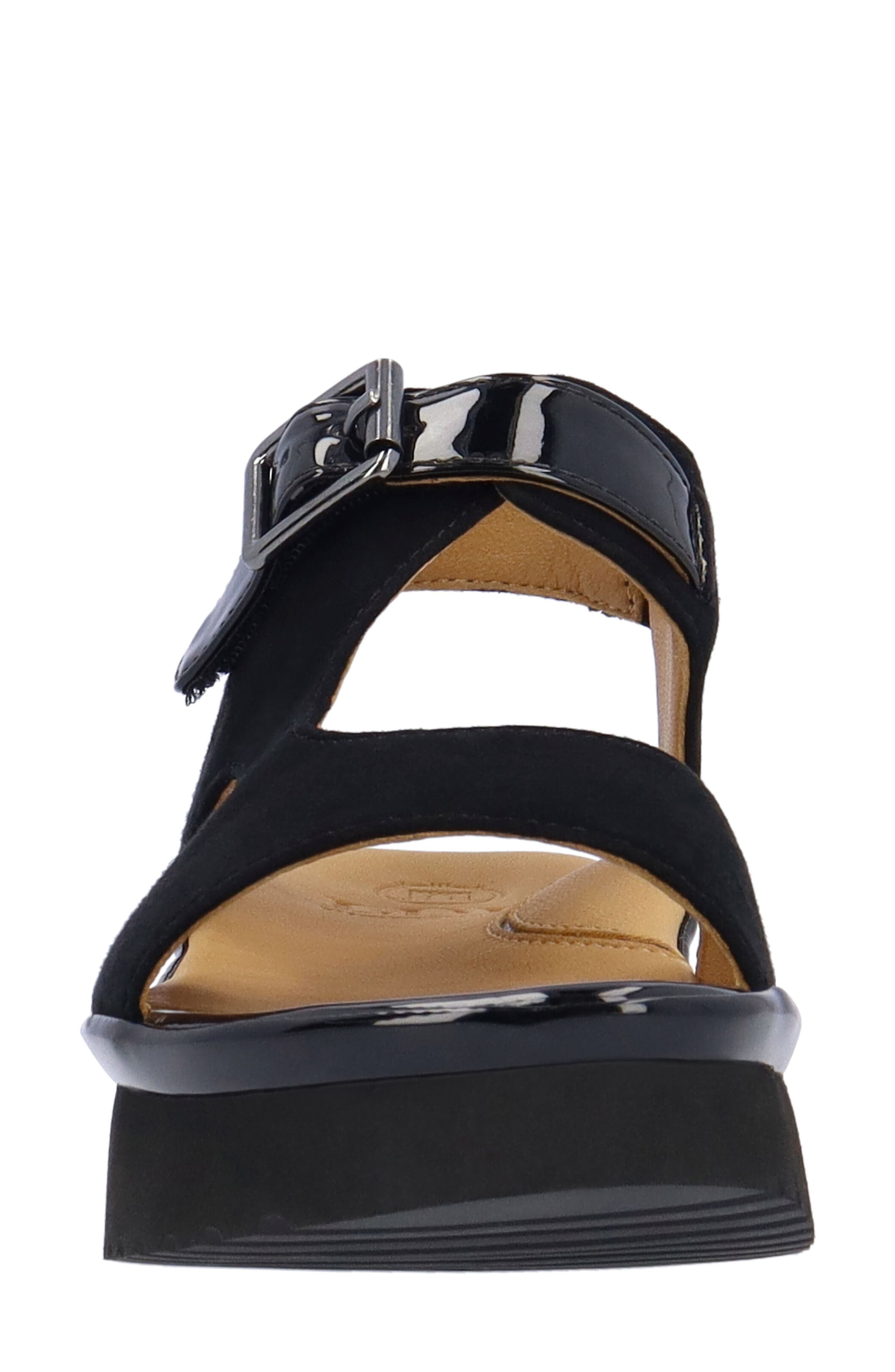L'Amour des Pieds Azenor Ankle Strap Sandal, Alternate, color, Black