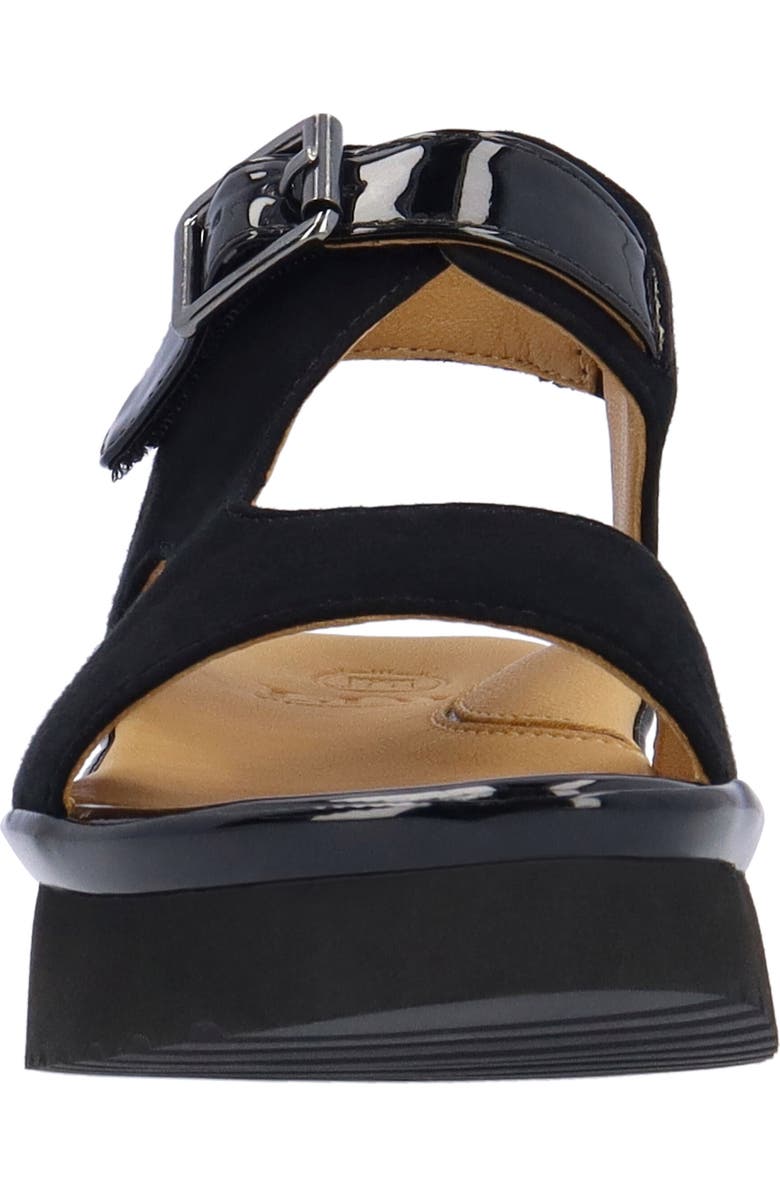 L'Amour des Pieds Azenor Ankle Strap Sandal, Alternate, color, Black