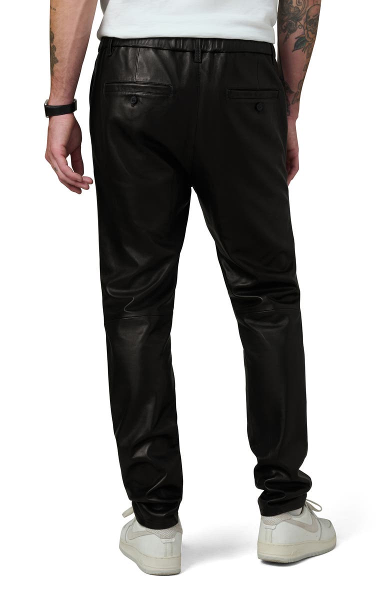 Joe's The Laird Slim Fit Leather Pants, Alternate, color, Black