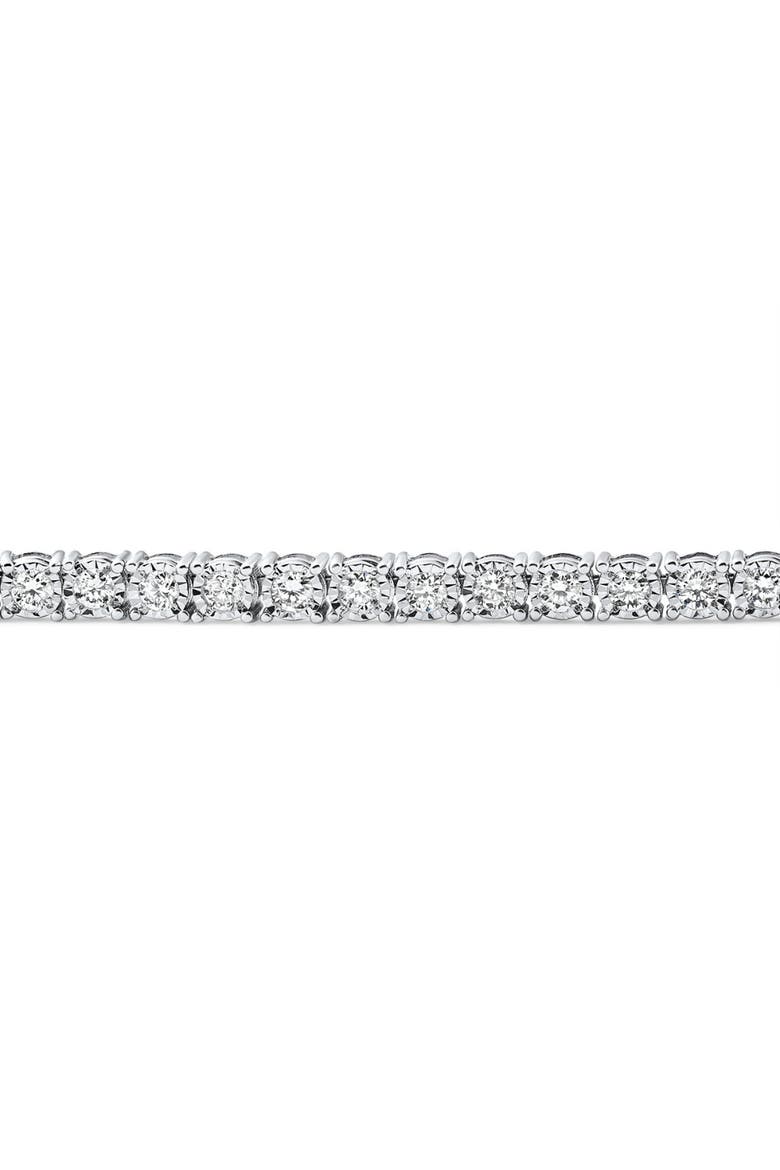 2Ct Diamond Tennis Bracelet 7" Double Lock Clasp Lab Grown 925 Silver, Alternate, color, Silver
