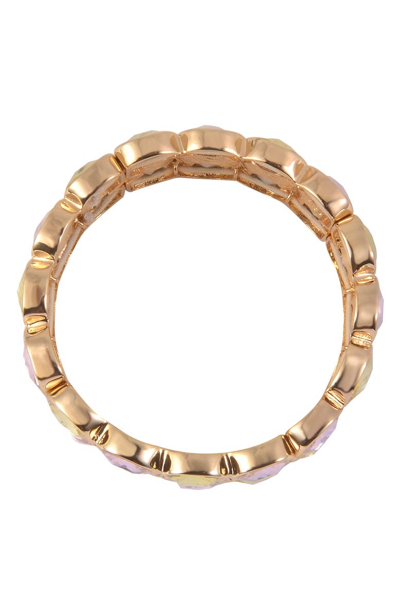Laundry by Shelli Segal Faceted Crystal Stretch Bracelet, Alternate, color, Multi-Colored