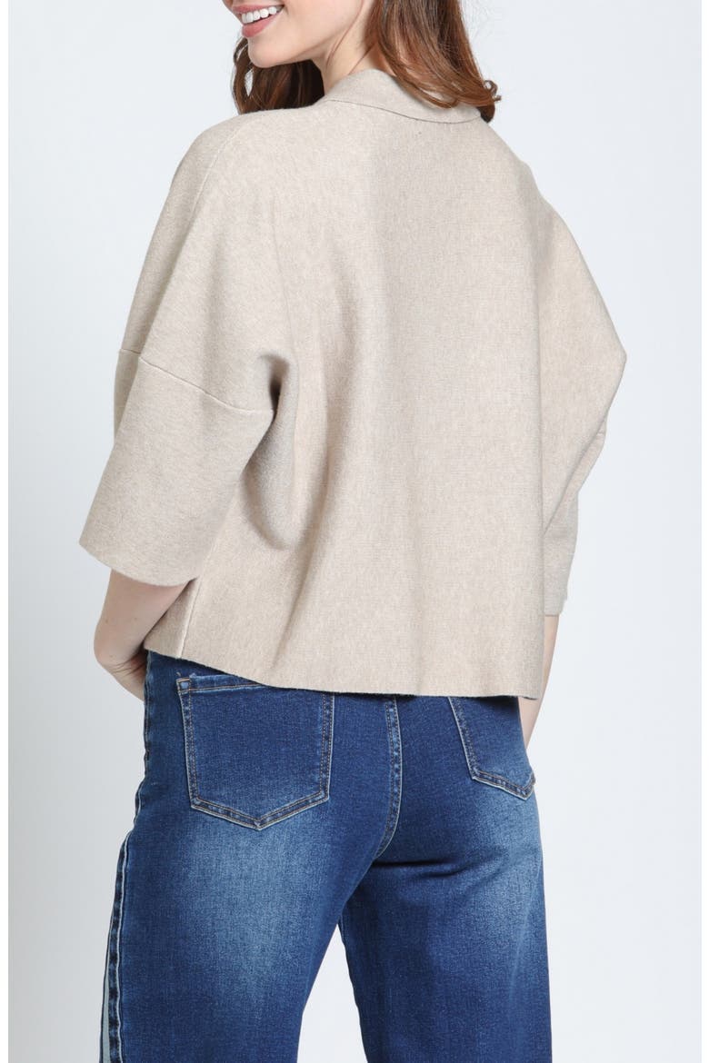 Pocket Polo Sweater, Alternate, color, HEATHER SAND