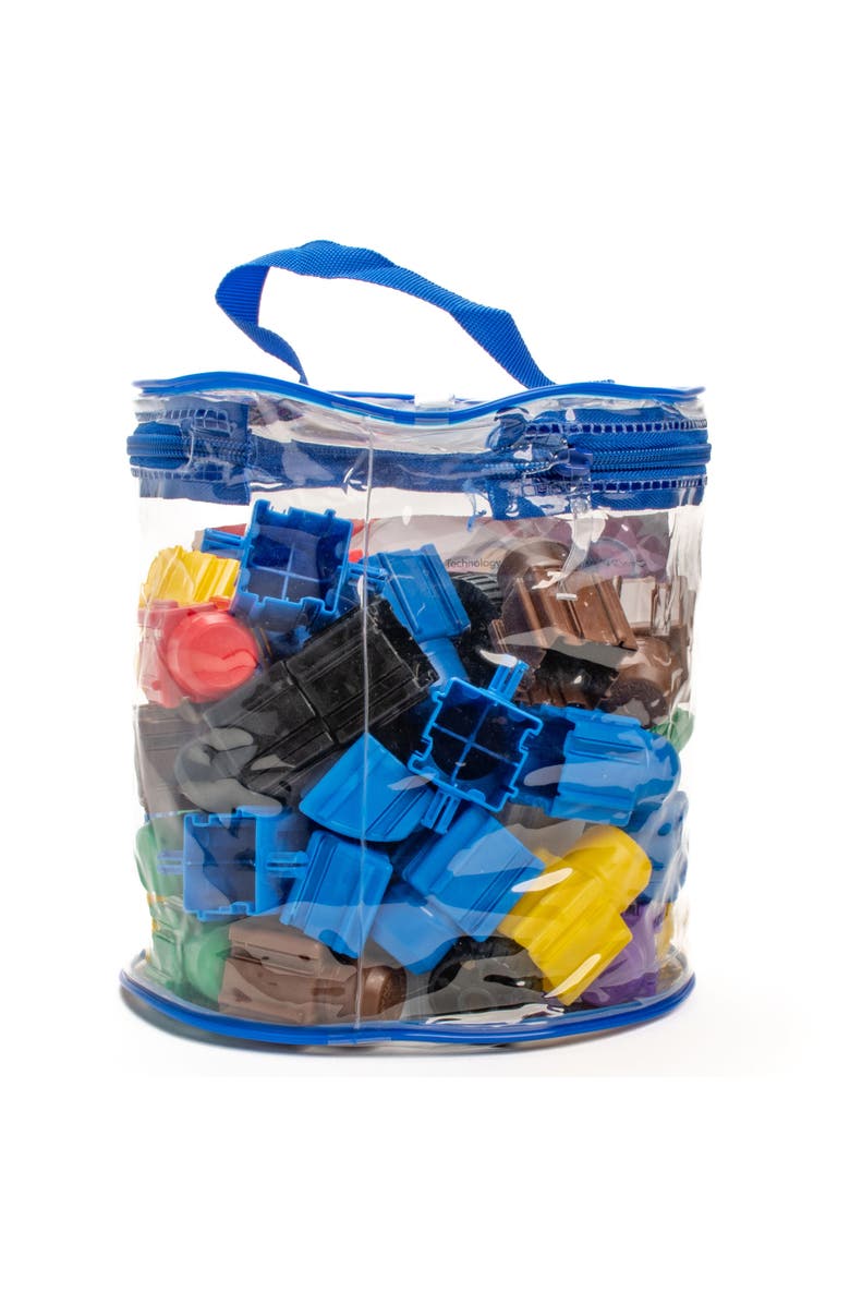 Snapo Jr. Beginner Builder's 60 Piece Kit Building Blocks, Alternate, color, Multicolored