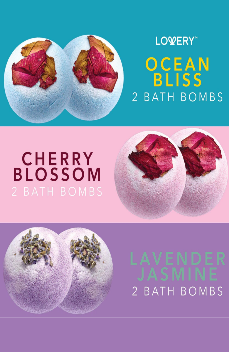 Lovery 10-Piece Bath Bombs Gift Set With Shea & Coco Butter, Alternate, color, Multicolor