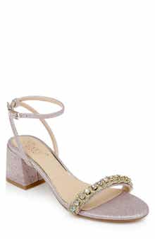 Jewel Badgley Mischka Odonna Embellished Ankle Strap Sandal
