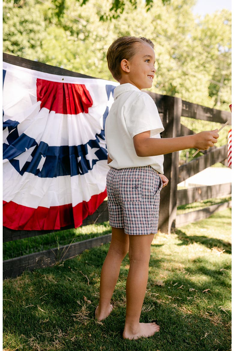Archie Polo Shirt, Alternate, color, Off White & Plaid