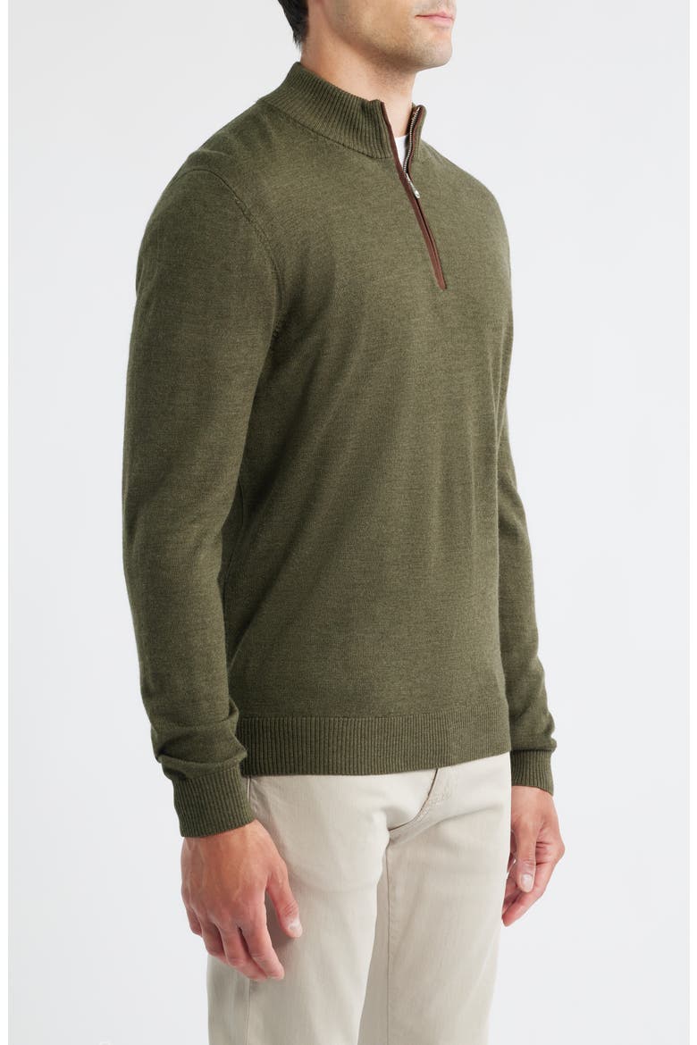 Raynor Merino Wool Quarter Zip Sweater, Alternate, color, FORGED