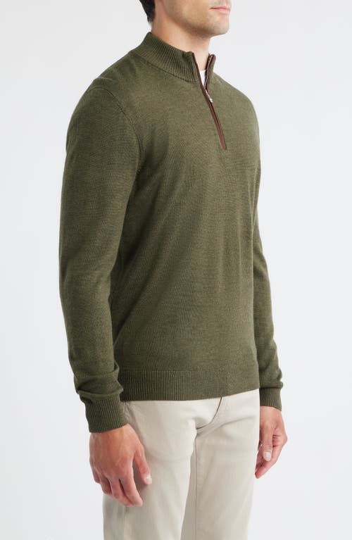 Johnnie-o Raynor Merino Wool Quarter Zip Sweater In Multi