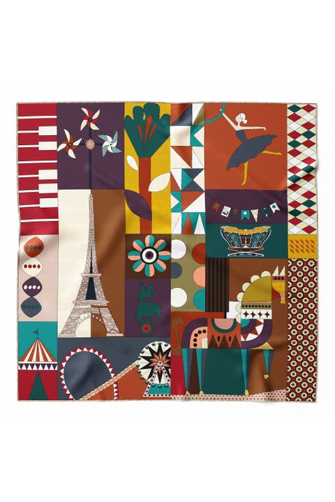 Parisian Carnival - Silk Foulard