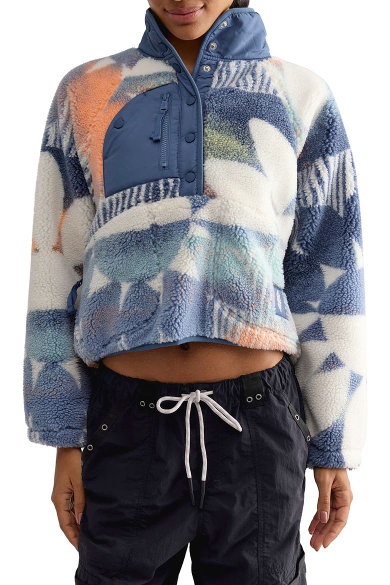 FP Movement Rocky Ridge Fleece Pullover, Main, color, SUNBURST DENIM BLUE