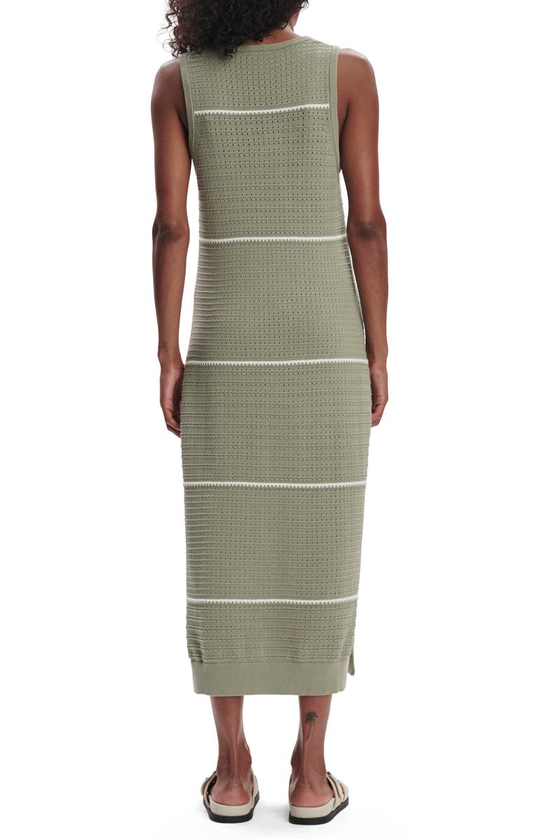 Varley Scott Stripe Sleeveless Sweater Dress, Alternate, color, Seagrass