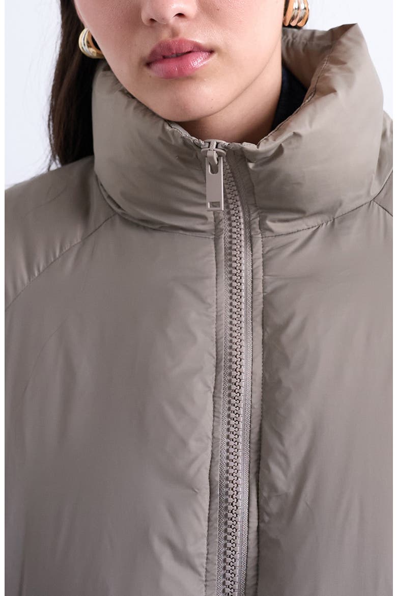 Puffer Bomber Jacket, Alternate, color, LIGHT GREY