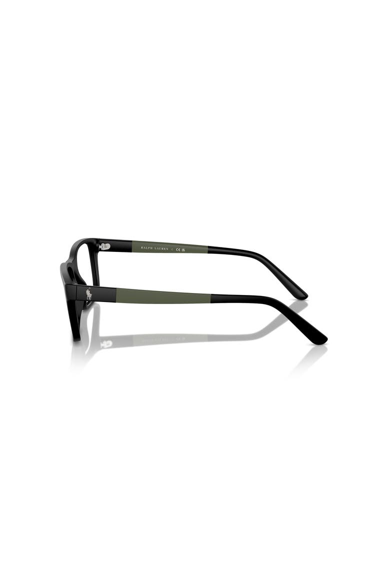 55mm Rectangle optical glasses, Alternate, color, Black