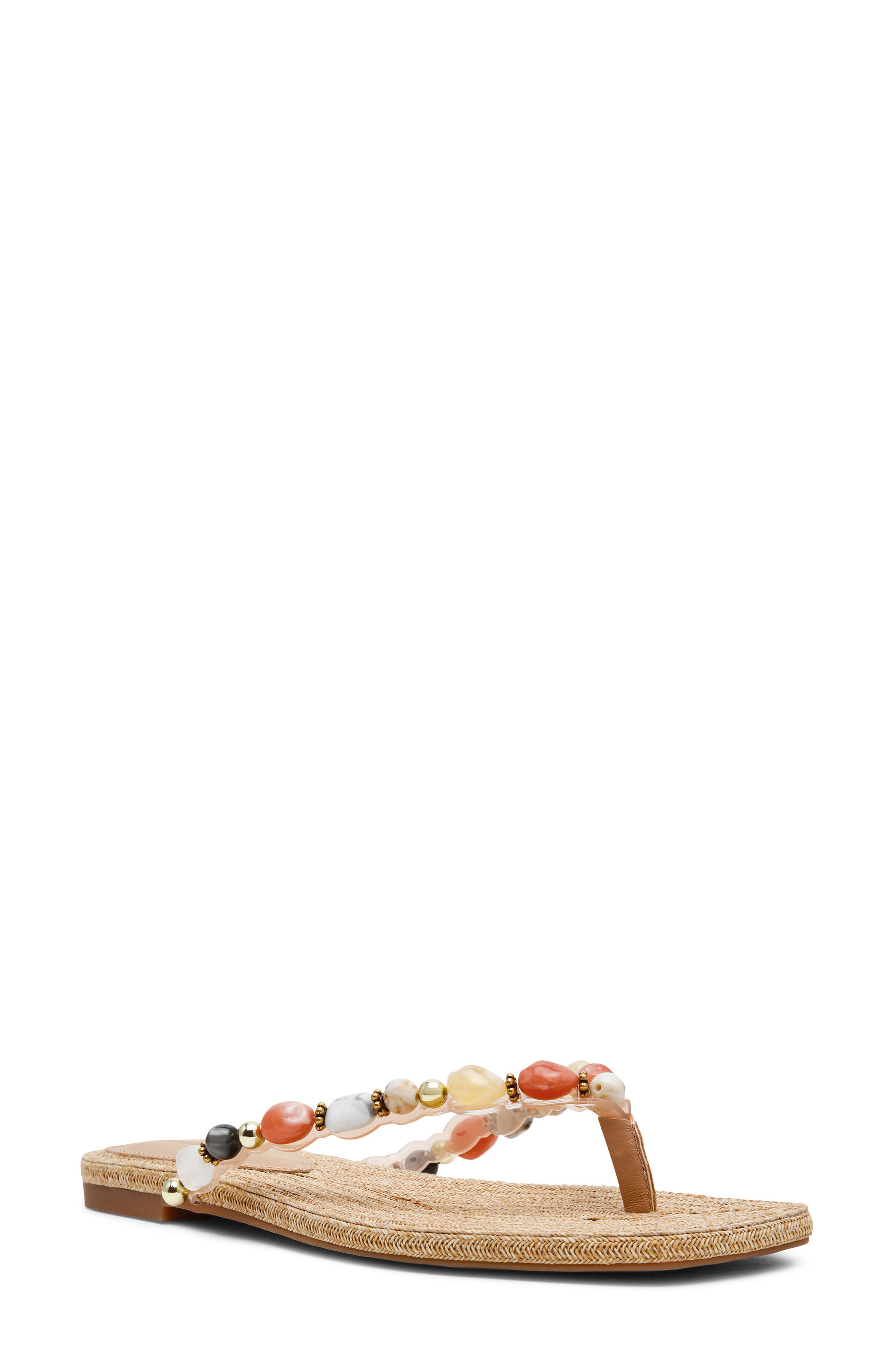 Steve Madden Marble Flip Flop, Main, color, Natural Multi