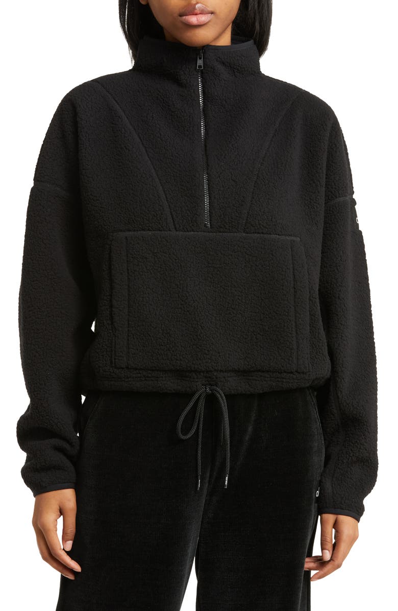 Alo Elysian High Pile Fleece Half Zip Pullover, Main, color,