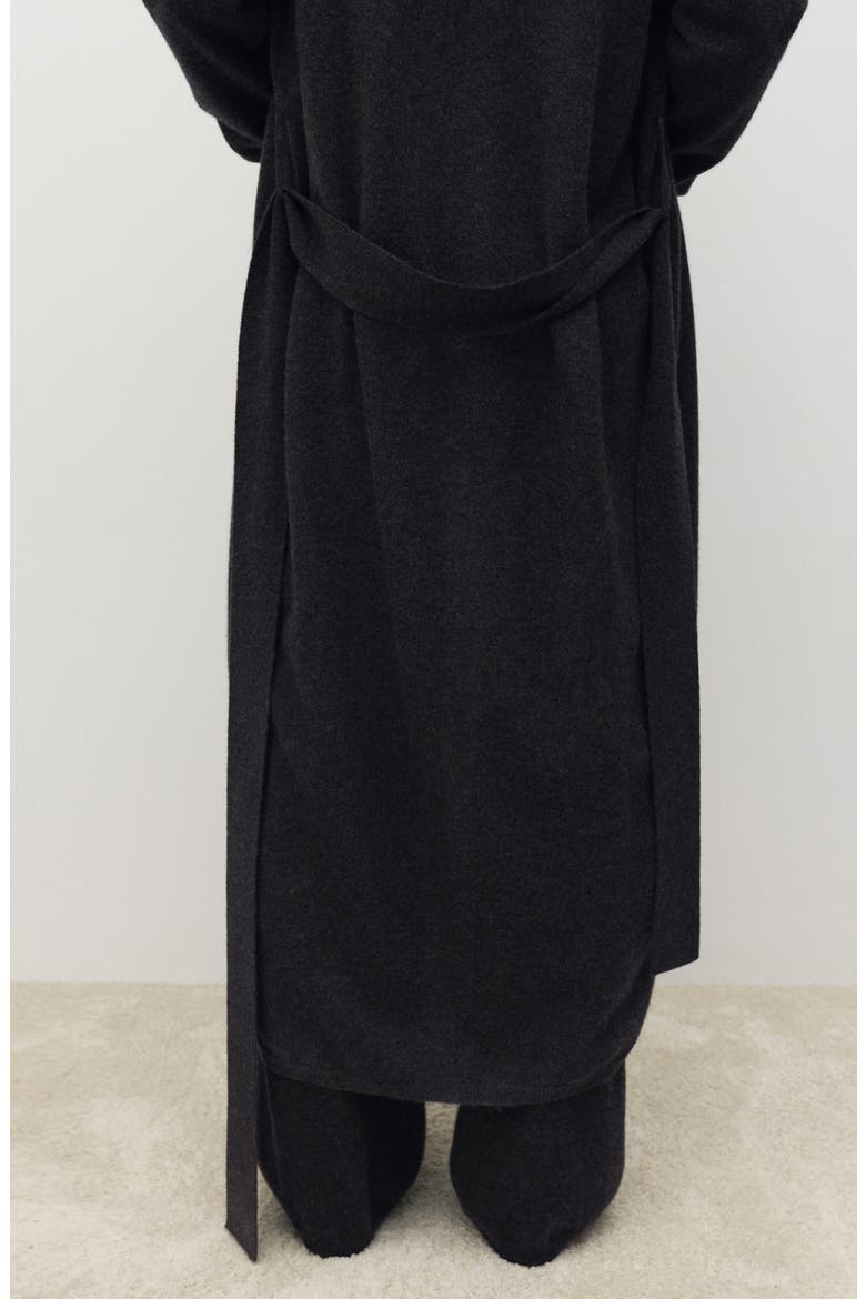 Cashmere Long Cardigan, Alternate, color, CHARCOAL