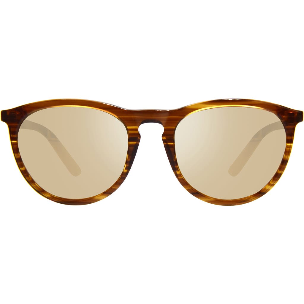 Revo Sage 64mm Rectangular Sunglasses In Brown