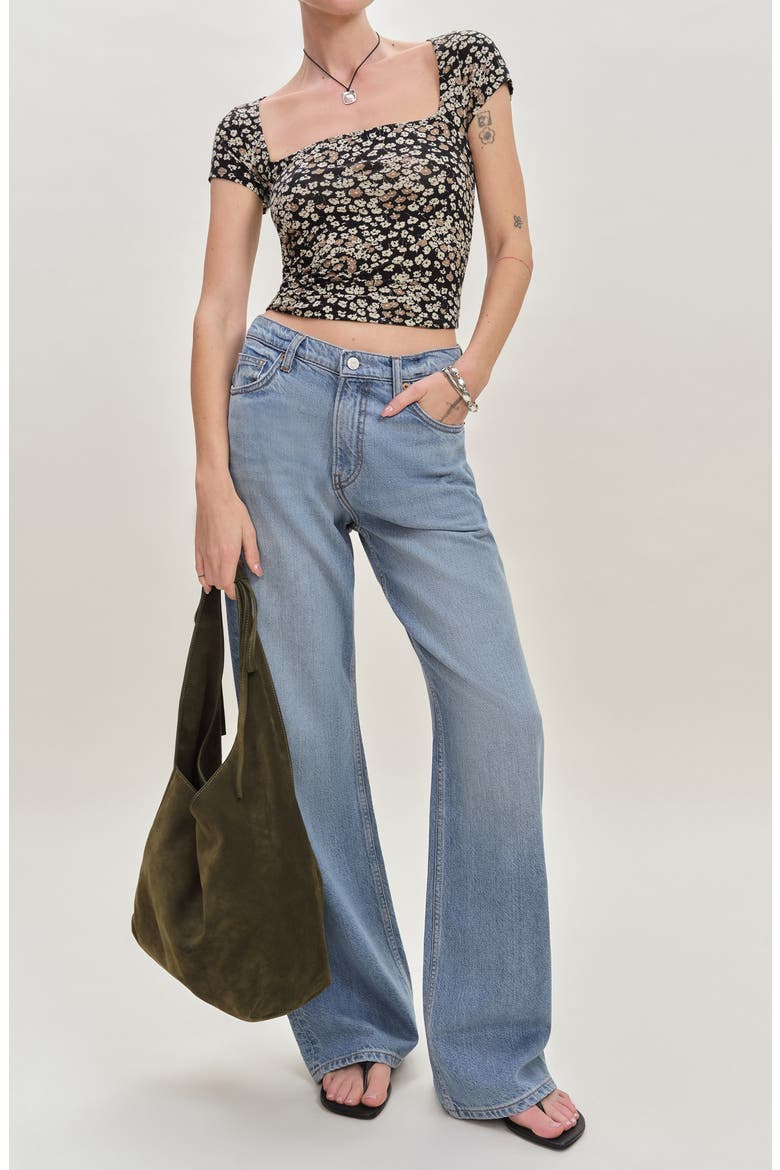 Square Neck Rib Sweater, Alternate, color, JUNO