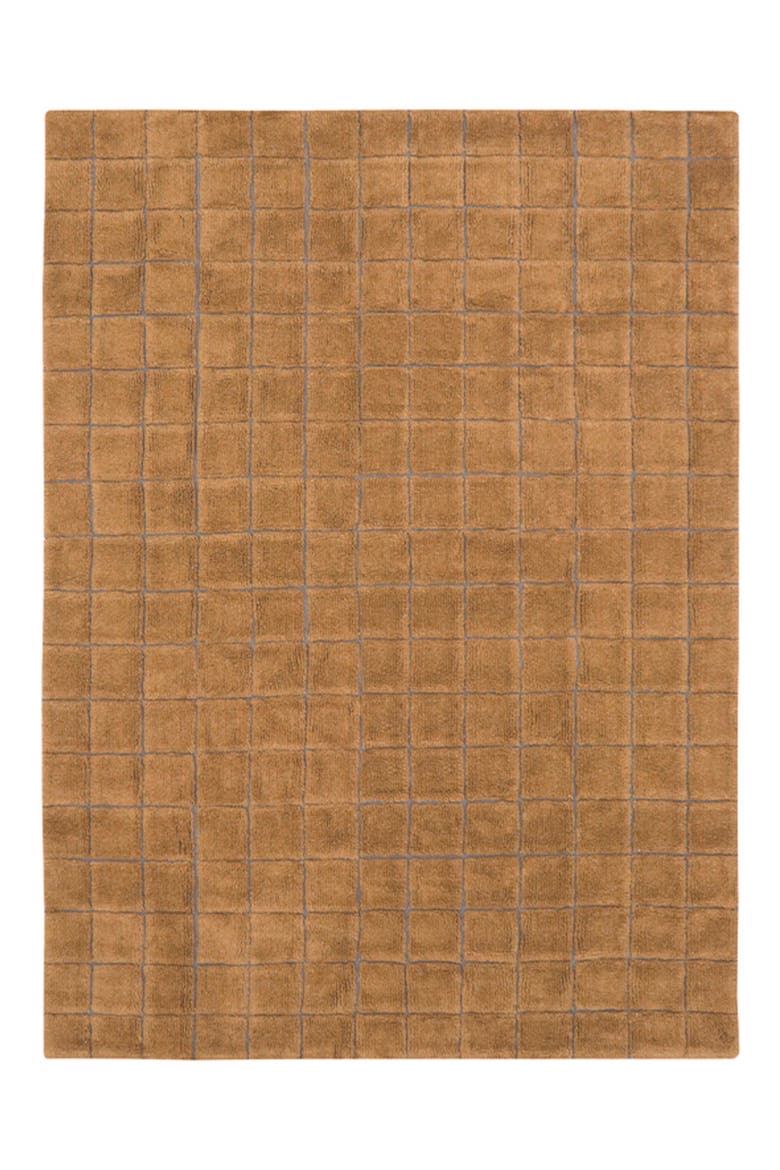 WoolableMosaic Washable Wool Rug, Main, color, OCHRE