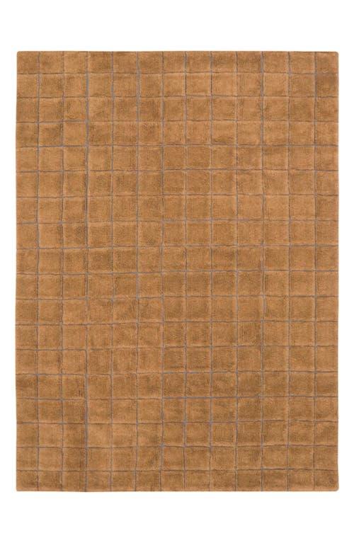Lorena Canals Woolablemosaic Washable Wool Rug In Brown