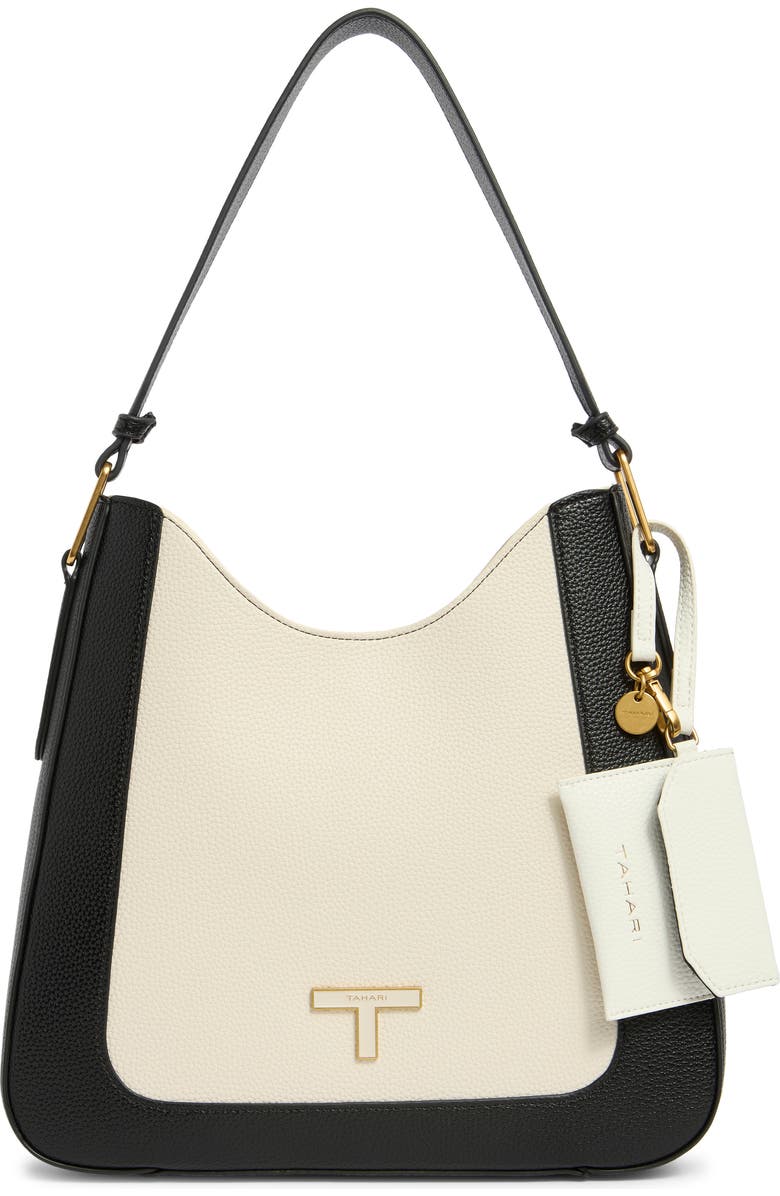 T Tahari Jody Shoulder Bag, Main, color, Black
