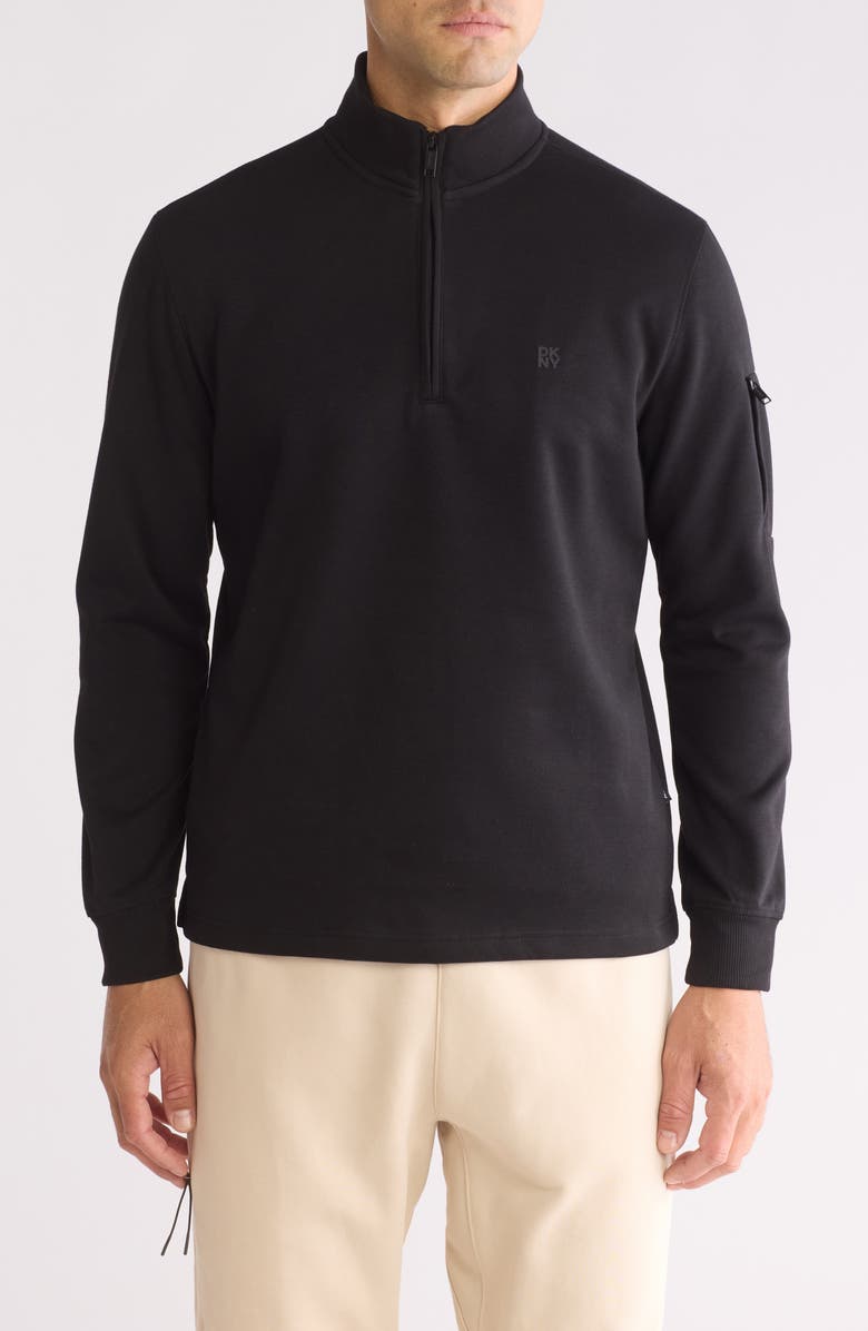 DKNY Noah Quarter Zip Pullover, Main, color, 
