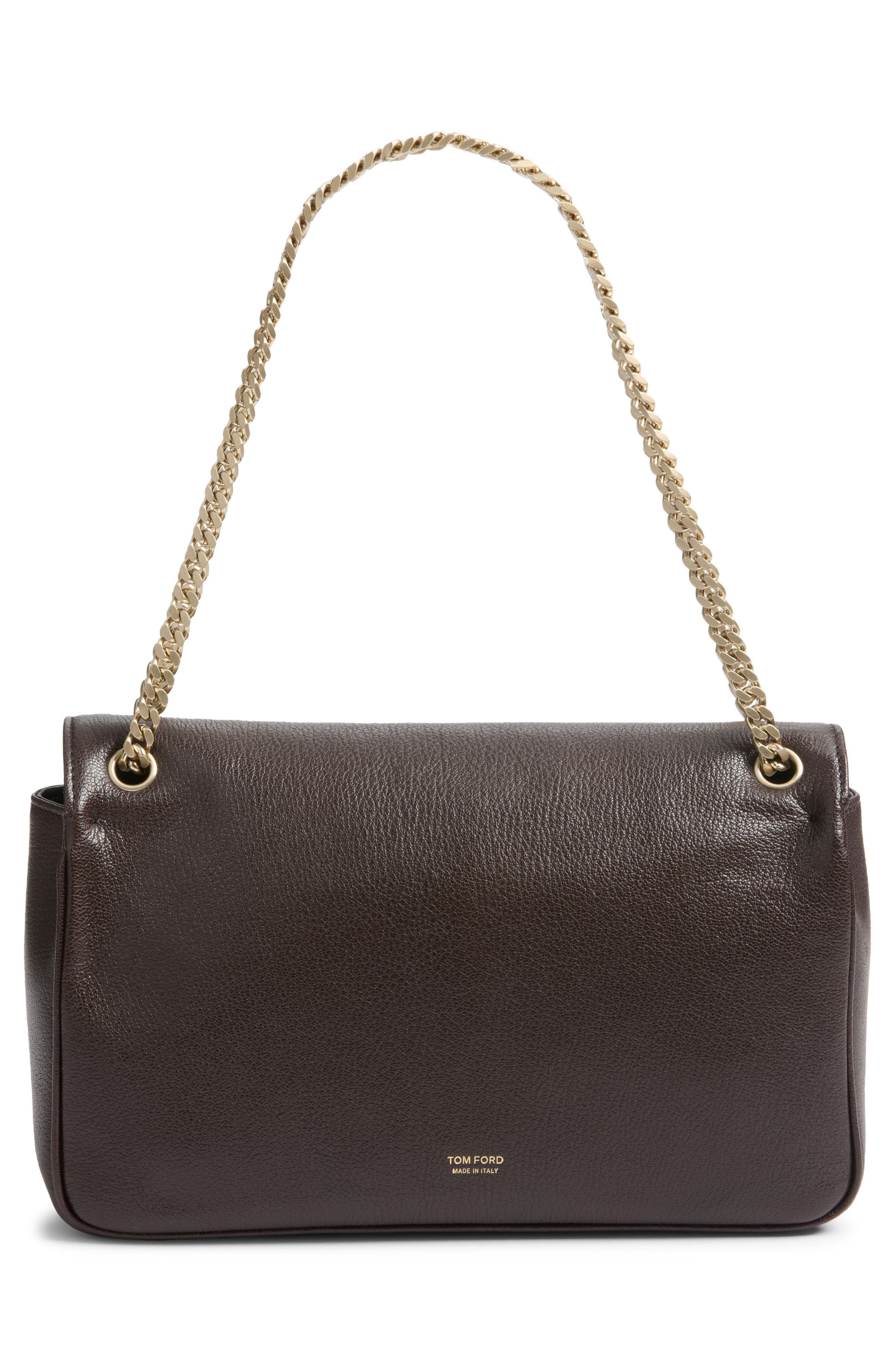 Mia Chain Shoulder Bag, Alternate, color, ESPRESSO