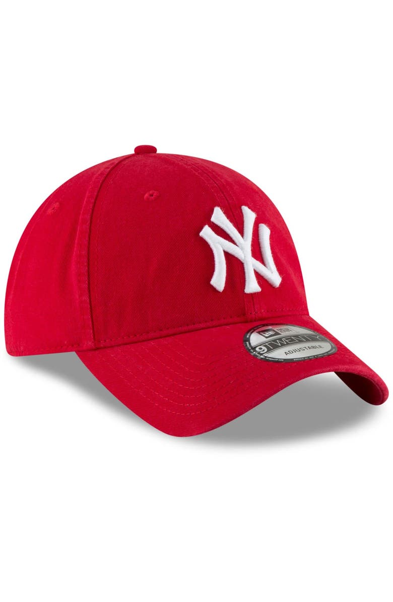 New Era Men's New Era Red New York Yankees Fashion Core Classic 9TWENTY Adjustable Hat, Alternate, color,