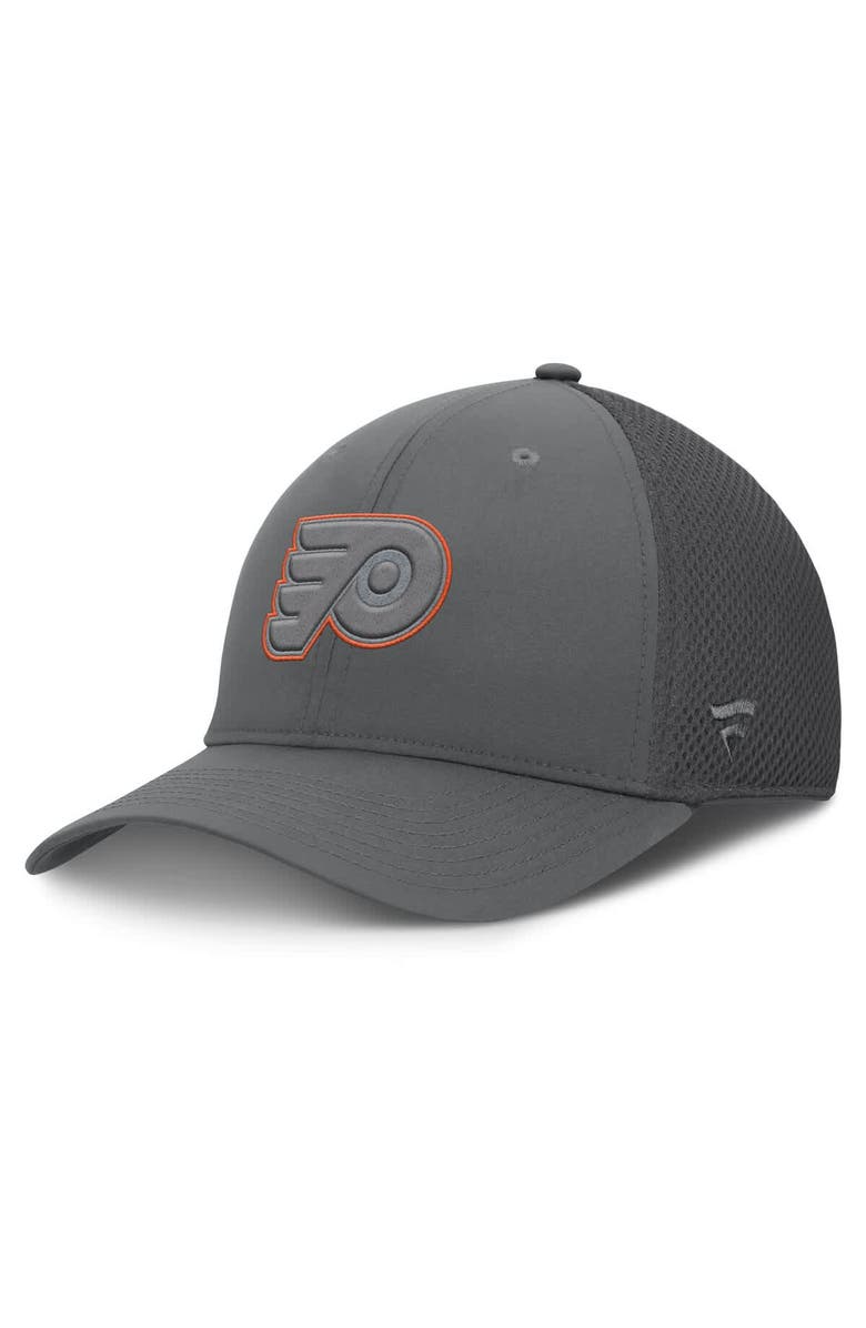 FANATICS Men's Fanatics  Gray Philadelphia Flyers Flex Fitted Hat, Main, color, 