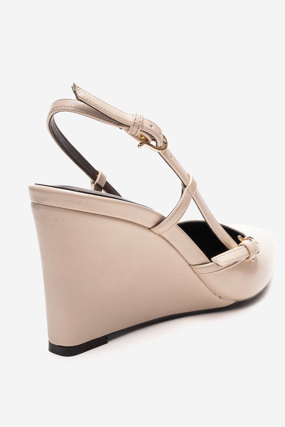 Celia Pointed Toe Wedge Pump, Alternate, color, Ecru