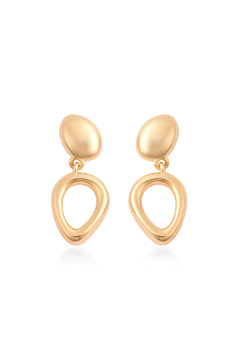 Volcan Stud Drop Earrings, Main, color, Gold Vermeil