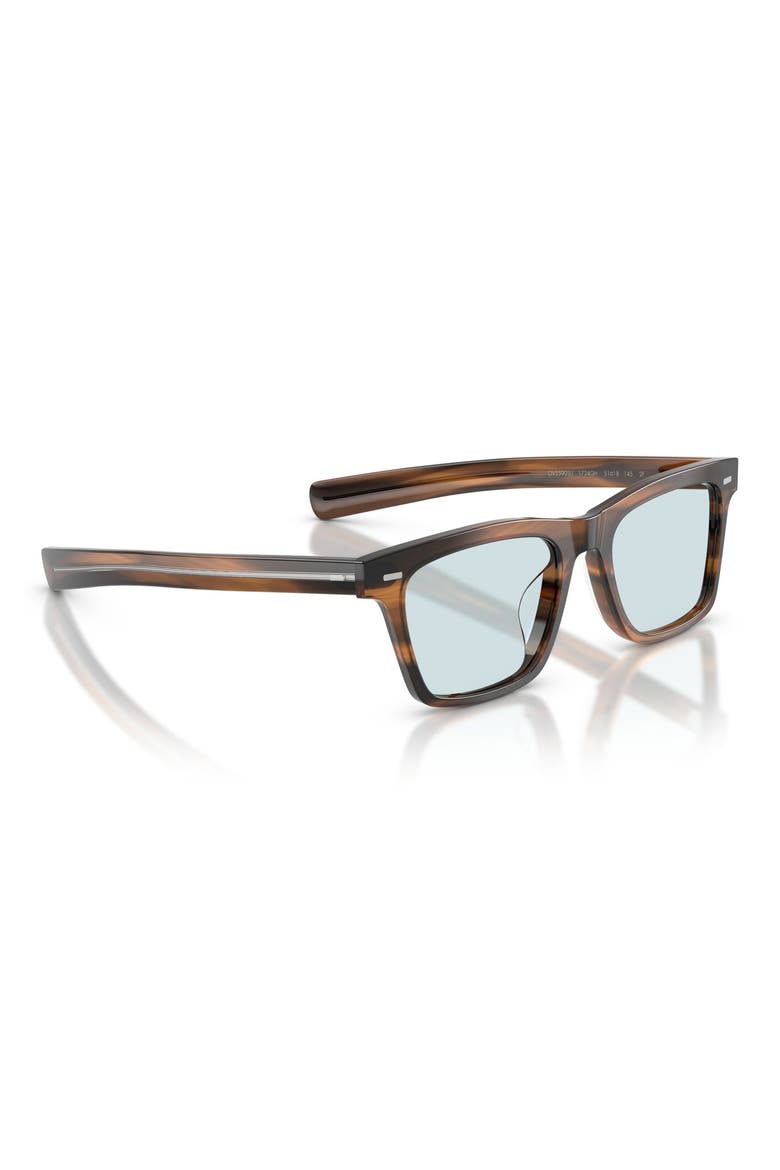 Maestro 51mm Pillow Sunglasses, Alternate, color, TUSCANY TORTOISE / SKY BLUE