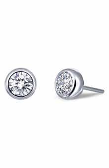 Lafonn Bezel Simulated Diamond Stud Earrings