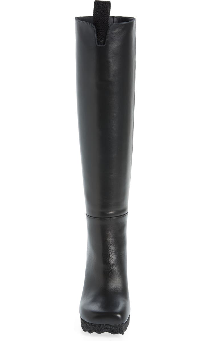 Off-White Sponge Sole Tall Boot, Alternate, color,