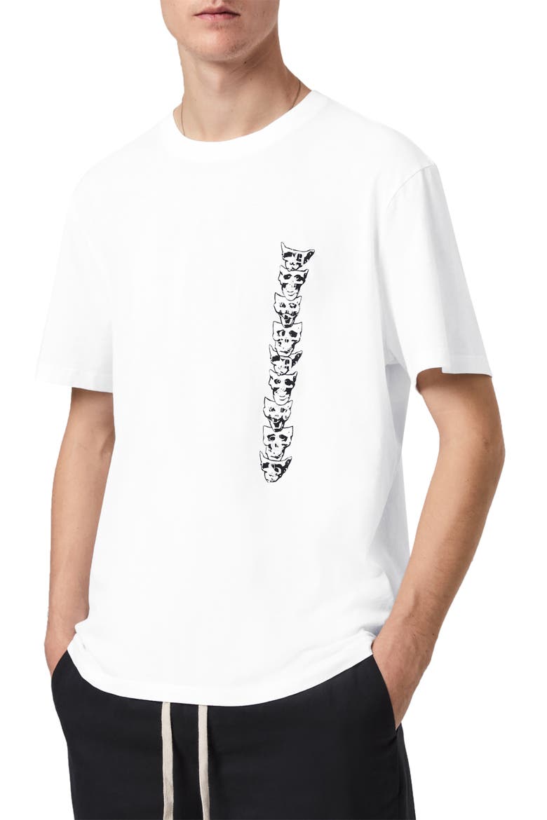 Midnite Graphic Tee, Main, color, OPTIC WHITE