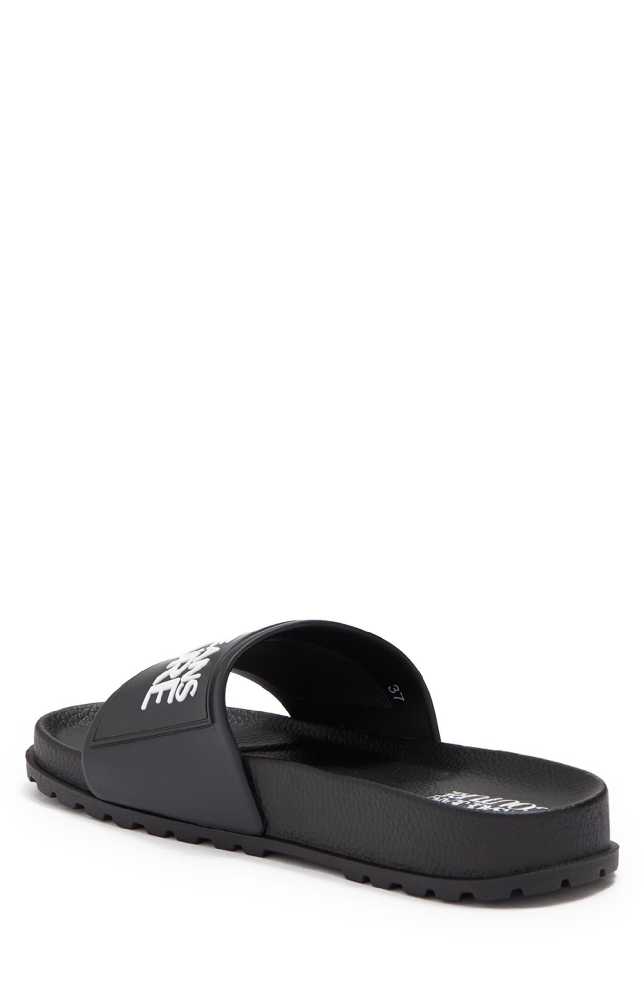 Versace Jeans Signature Slide Sandal, Alternate, color, 
