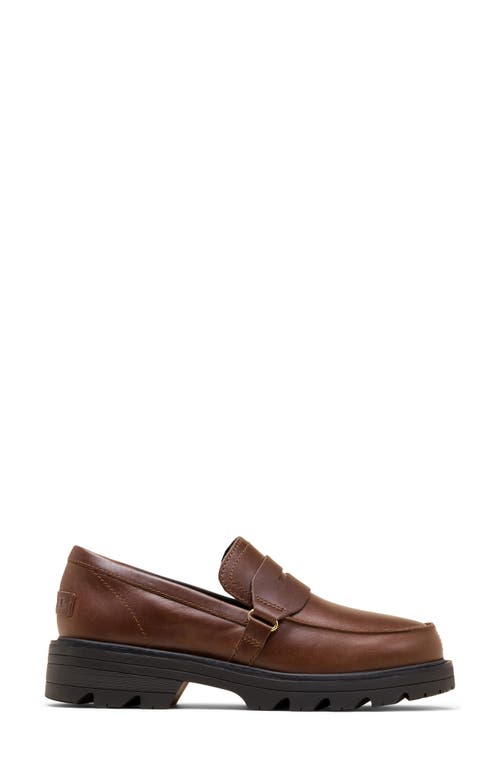 Sorel Revel Ave Penny Loafer In Brown